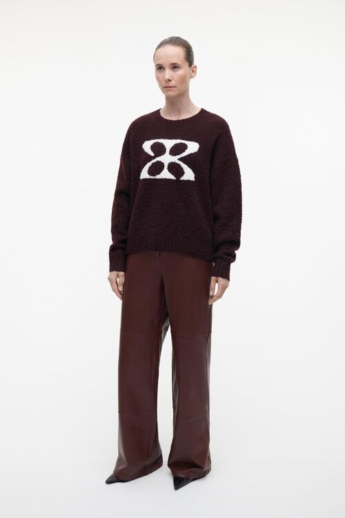 Studio AR by Arma Bordeaux Kirsten boucle knit