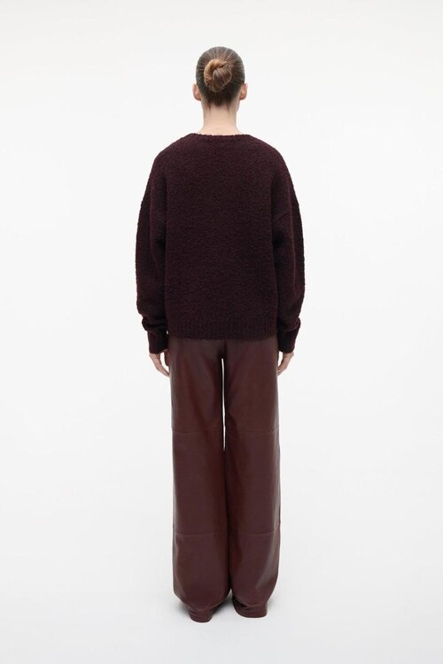 Studio AR by Arma Bordeaux Kirsten boucle knit