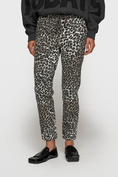 10Days Leopard cropped jogger leopard
