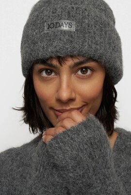 10Days Antra Melee hairy knit beanie 10Days Antra Melee hairy knit beanie