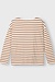 10Days ecru/bruin boat neck top stripes