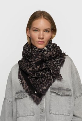 10Days Leopard wool scarf leopard