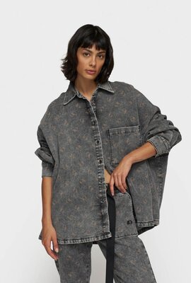 10Days Black shirt jog denim