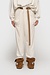 10Days Soft White pleated belt jogger