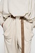 10Days Soft White pleated belt jogger