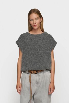 10Days Antra Melee ballon hairy knit top