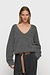 10Days Antra Melee pleat hairy knit sweater