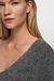 10Days Antra Melee pleat hairy knit sweater