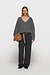 10Days Antra Melee pleat hairy knit sweater