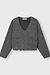 10Days Antra Melee pleat hairy knit sweater
