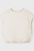 10Days Ecru ballon hairy knit top