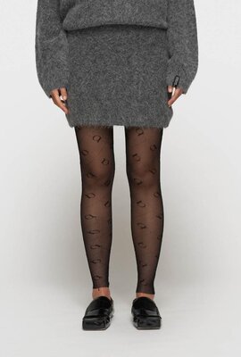10Days Black leggings monogram
