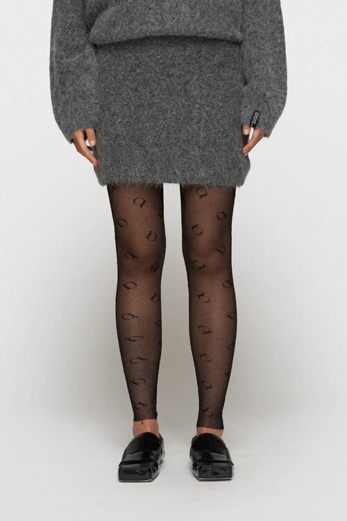 10Days Black leggings monogram