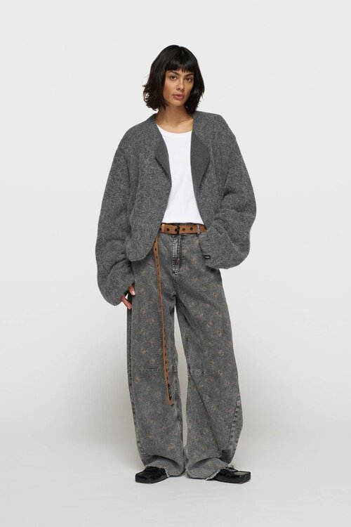 10Days Antra Melee puffy hairy knit bomber