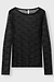 10Days Black mesh long sleeve monogram