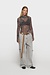 10Days Leopard mesh long sleeve leopard