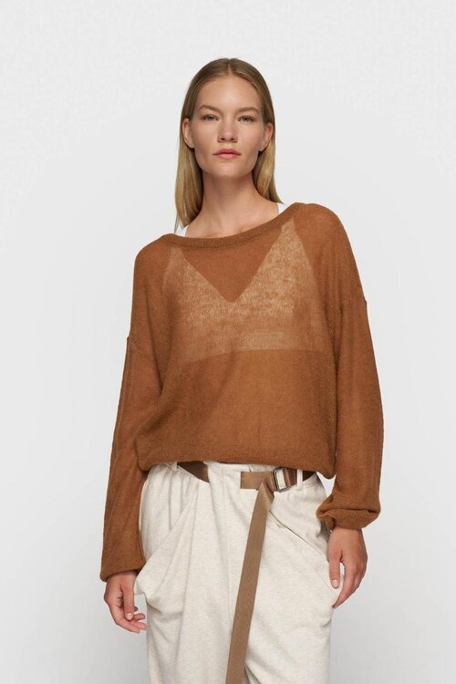 10Days Camel thin knit sweater