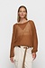 10Days Camel thin knit sweater
