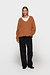 10Days Camel v-neck knit sweater