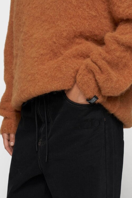 10Days Camel v-neck knit sweater