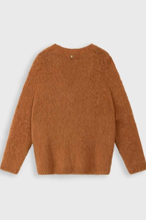10Days Camel v-neck knit sweater