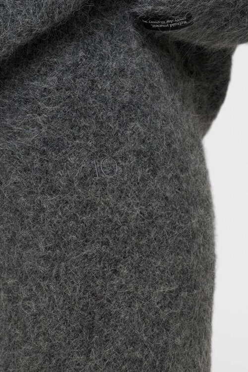 10Days Antra Melee mini hairy knit skirt