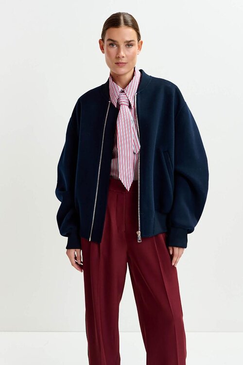 Essentiel Antwerp Navy Double Face Bomber