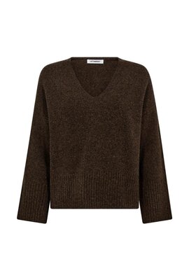 Co'couture Bruin Roger V-neck Trui