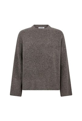 Co'couture Taupe Roger Oneck Trui