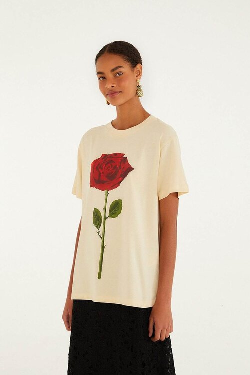 Farm Rio Sand T-shirt Feminist