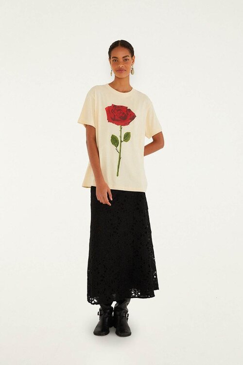 Farm Rio Sand T-shirt Feminist