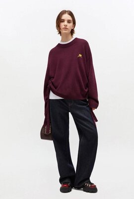 Ganni Bordeaux Trui
