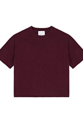L'Ame de Julie Bordeaux Knitted Shirt