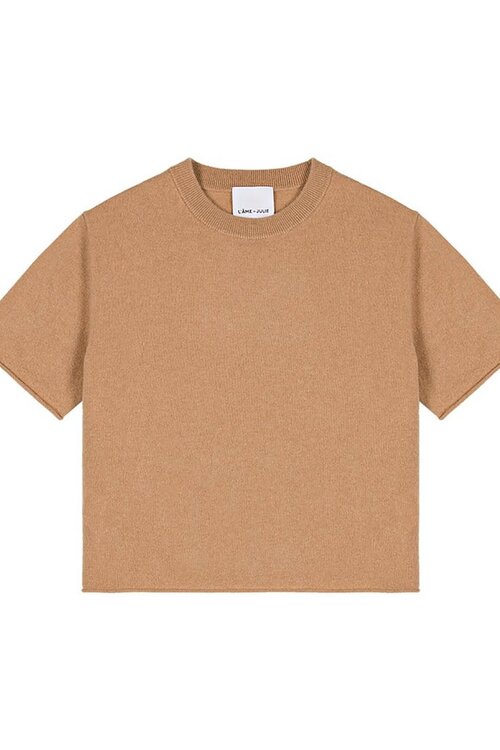 L'Ame de Julie Beige Knitted Shirt