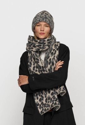 10Days Leopard knit scarf leopard