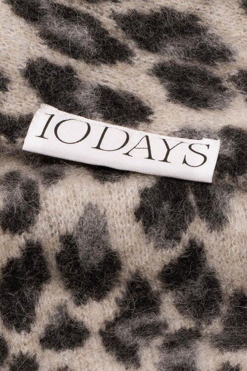10Days Leopard knit scarf leopard