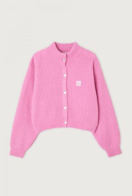 American Vintage Roze Gebreid vest