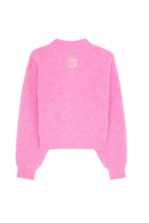 American Vintage Roze Gebreid vest