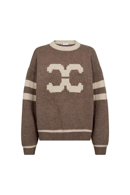 Co'couture Taupe Row Coco Knit