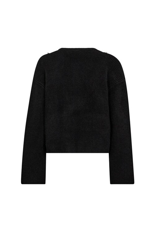 Co'couture Zwarte Row Rib Knit