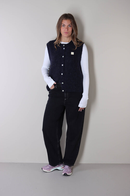 American Vintage Donkerblauw Gebreid Gilet