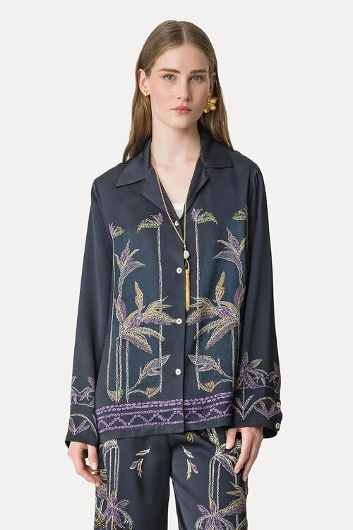 Forte_Forte gekleurde Blouse