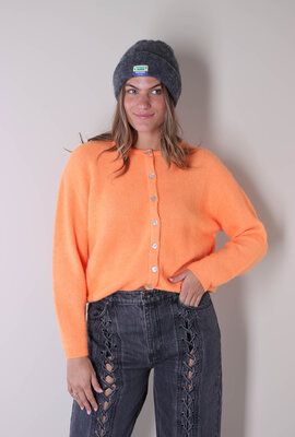 American Vintage Grijze Gebreide Muts