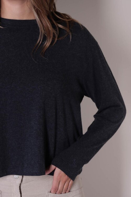 American Vintage Donkergrijs T-shirt