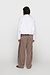 10Days White cropped smoking blouse