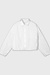 10Days White cropped smoking blouse