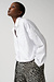 10Days White cropped smoking blouse
