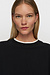 10Days Black pleated sweater chiffon