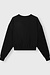 10Days Black pleated sweater chiffon
