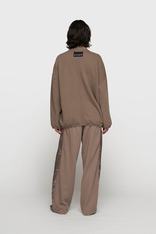 10Days moonrock baseball cardigan fleece